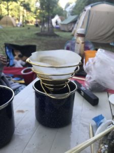 キャンプでレギュラーコーヒー