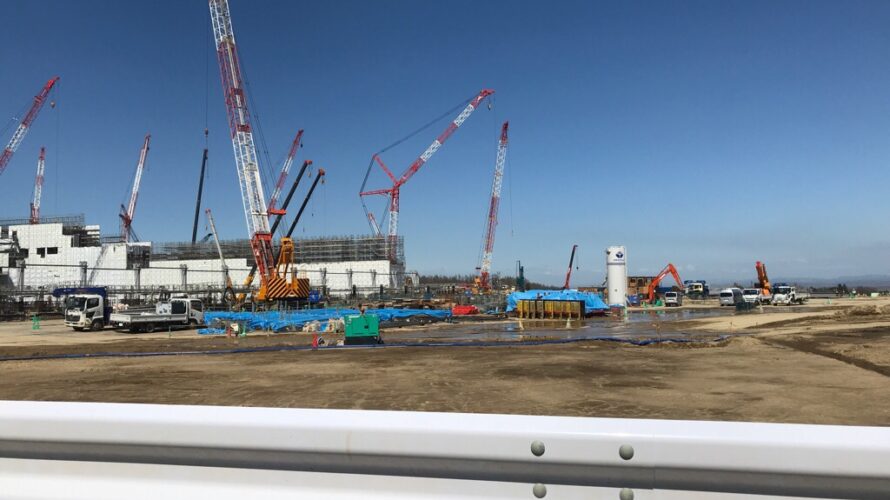 ファイターズ新球場建設工事の様子2021/04/20と札幌ドームでファイターズ観戦2021/04/24