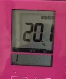 2022_09_08_朝の体重測定_体脂肪率