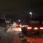 札幌市道の排雪、家の道に今年は早々に排雪が入る