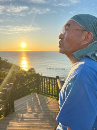 2023初山別みさき台公園キャンプ場_夕日とえびG