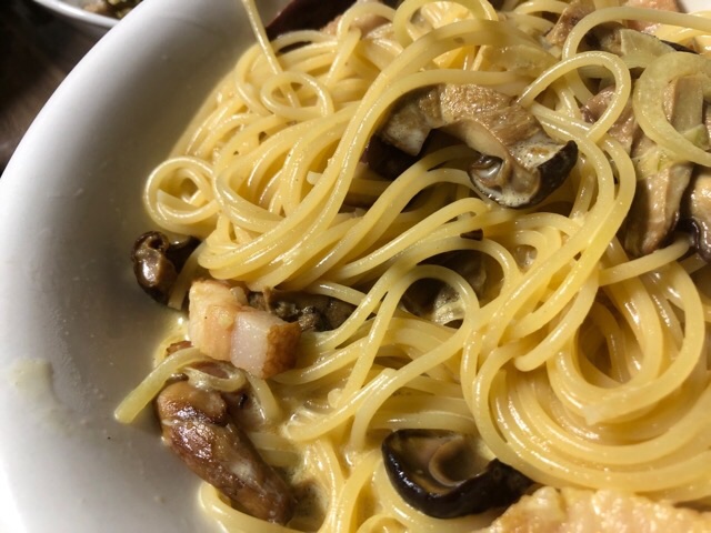 20240905_夕食のキノコパスタ