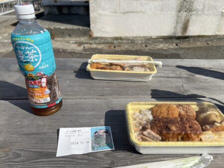 孫と小樽水族館_お弁当