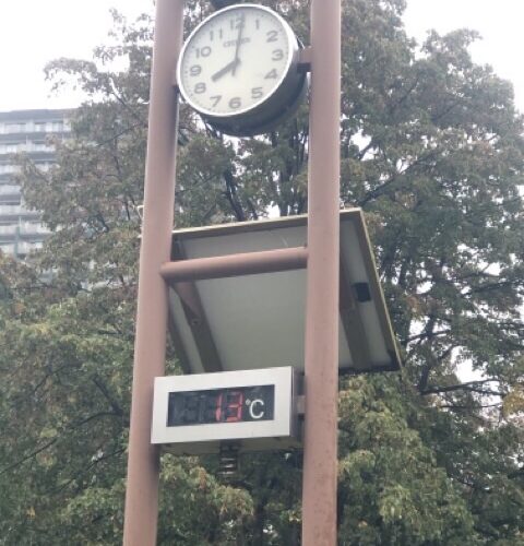 中島公園朝の気温