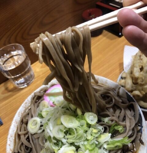 ごぼう天そば中_麺