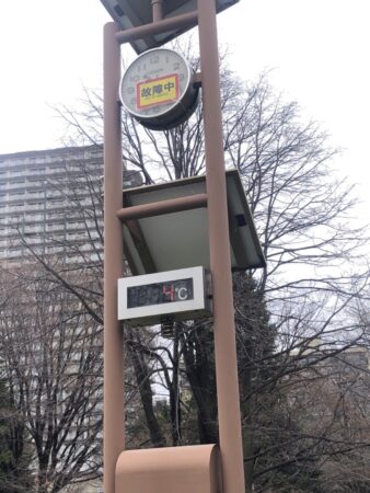 中島公園朝の気温