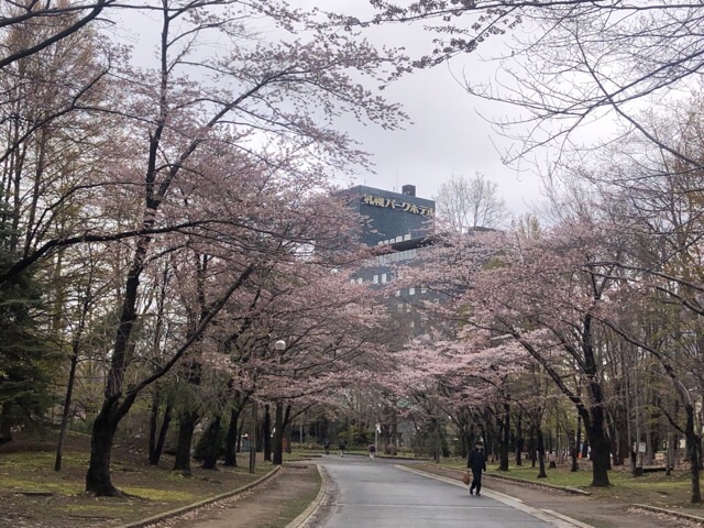中島公園から札幌パークホテル