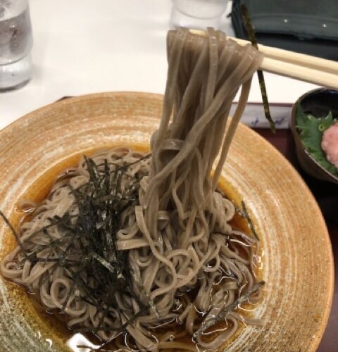 ぶっかけたぬきミニねぎとろ丼_麺