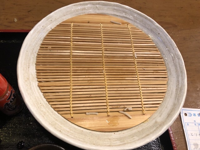 札幌平岸の板前農民美幌十割そばの蕎麦感触の後のざる