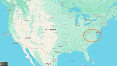 USバージニア州の地図