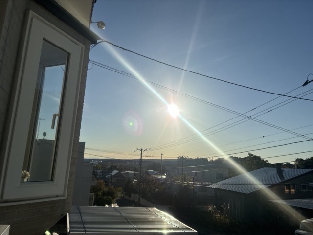 札幌マラソンの日の朝の空